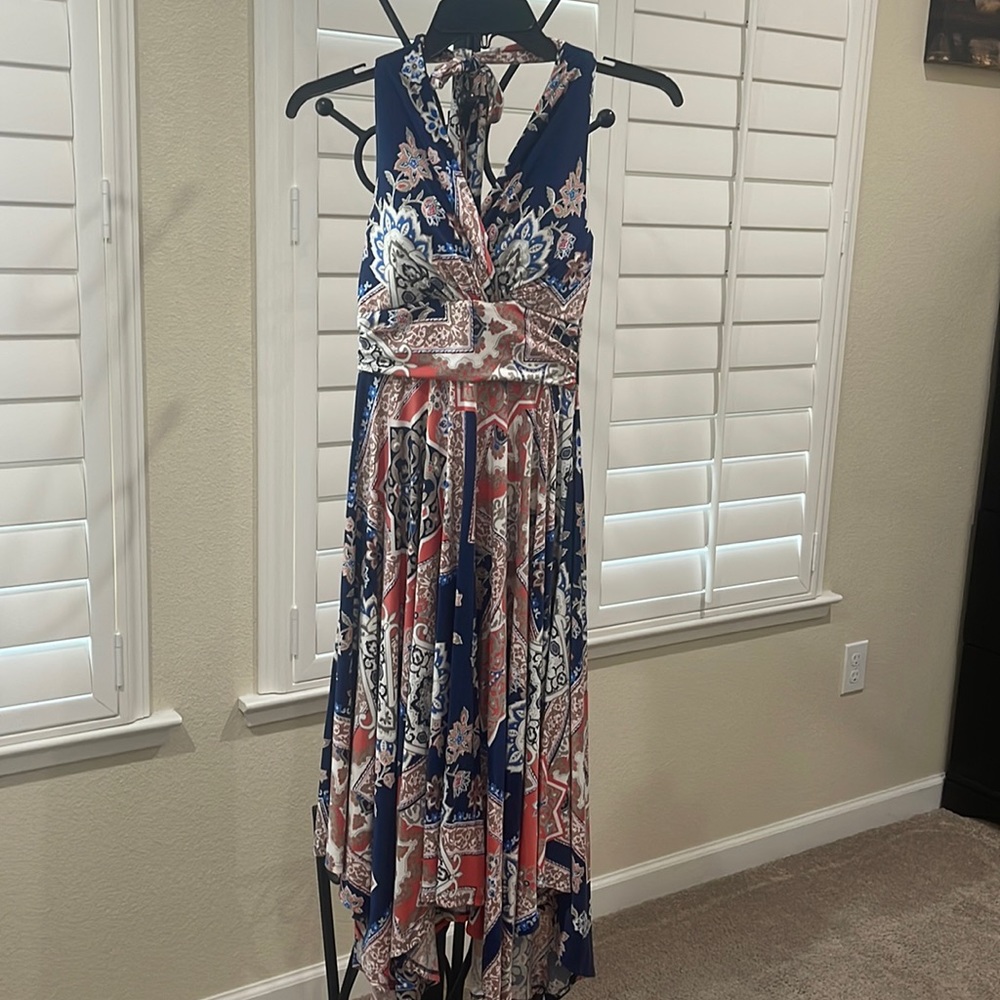 Halter top multi color dress